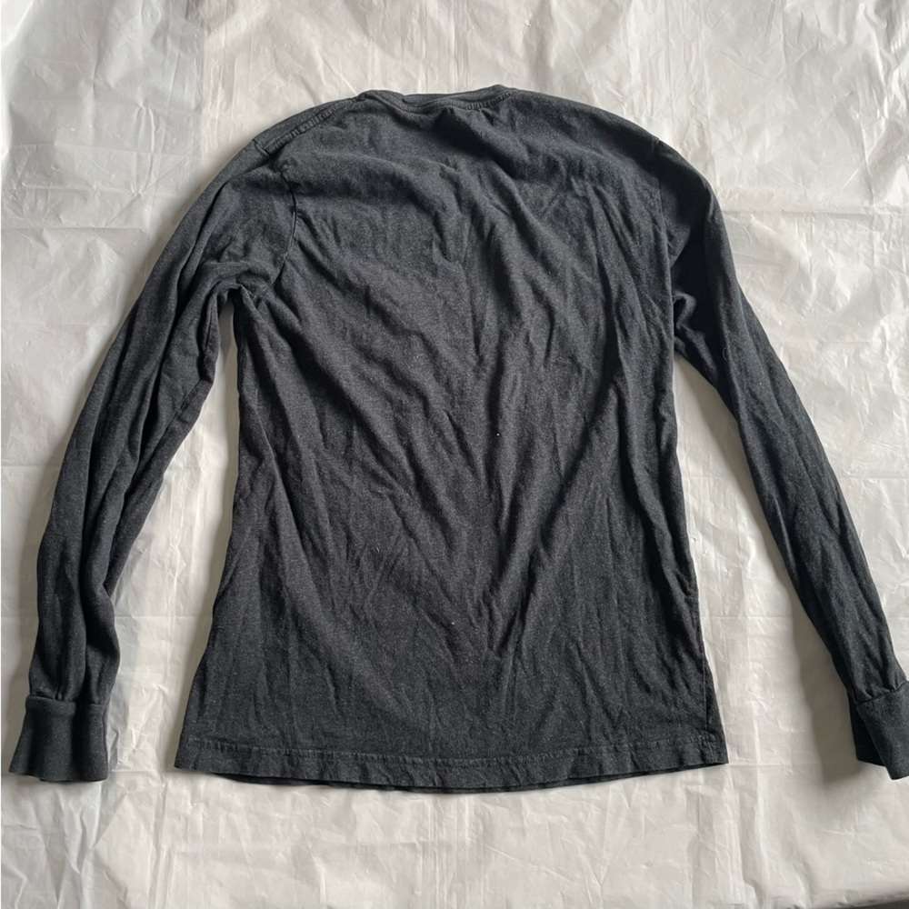 🍁 Roots Dark Grey Long Sleeve T-Shirt - Women's Size  XS 🍁 - Picture 6 of 8